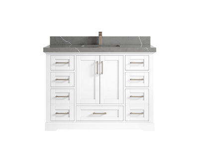 Boston 48 in. W x 22 in. D Single Sink Bathroom Vanity - Willow Bath and Vanity