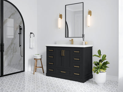 Boston 48 in. W x 22 in. D Single Sink Bathroom Vanity - Willow Bath and Vanity
