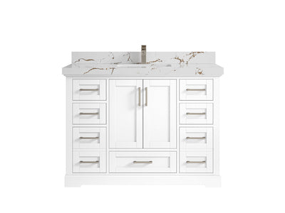 Boston 48 in. W x 22 in. D Single Sink Bathroom Vanity - Willow Bath and Vanity