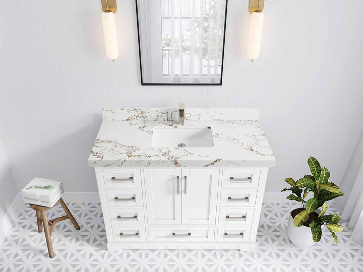 Boston 48 in. W x 22 in. D Single Sink Bathroom Vanity - photo 36
