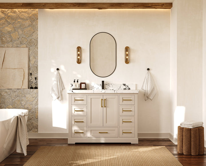 Boston 48 in. W x 22 in. D Single Sink Bathroom Vanity - photo 5