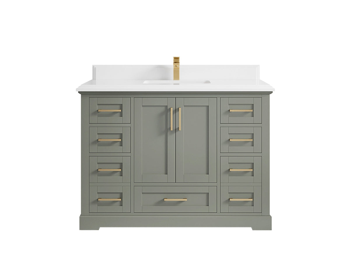 Boston 48 in. W x 22 in. D Single Sink Bathroom Vanity - Willow Bath and Vanity