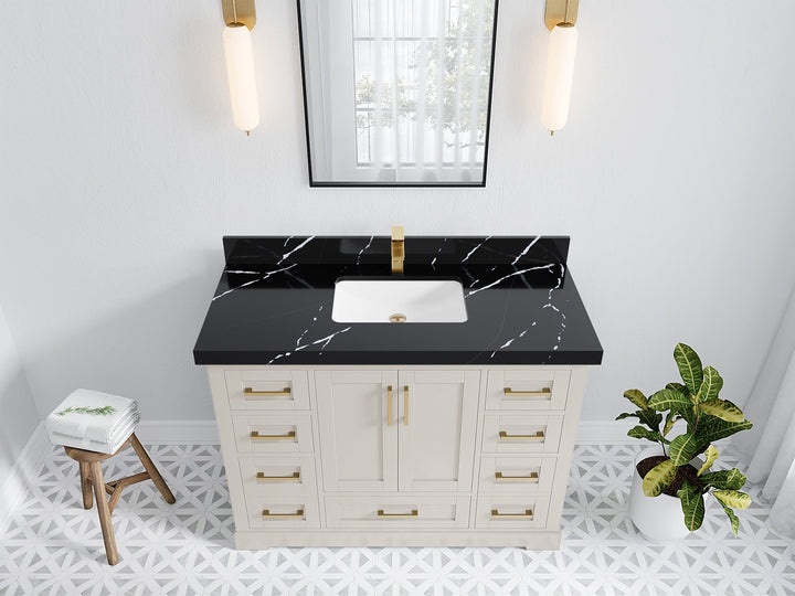 Boston 48 in. W x 22 in. D Single Sink Bathroom Vanity - photo 16