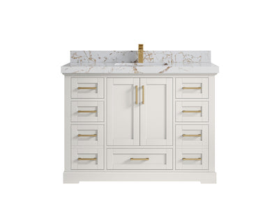 Boston 48 in. W x 22 in. D Single Sink Bathroom Vanity - Willow Bath and Vanity