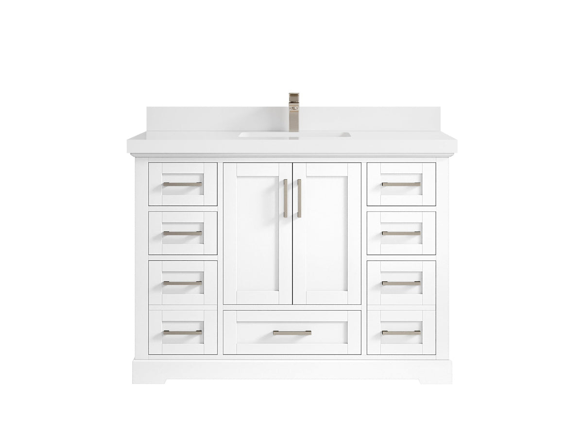 Boston 48 in. W x 22 in. D Single Sink Bathroom Vanity - Willow Bath and Vanity