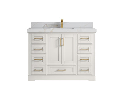 Boston 48 in. W x 22 in. D Single Sink Bathroom Vanity - Willow Bath and Vanity