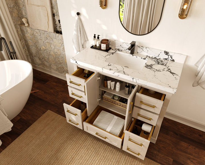 Boston 48 in. W x 22 in. D Single Sink Bathroom Vanity - photo 3