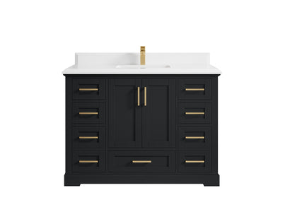 Boston 48 in. W x 22 in. D Single Sink Bathroom Vanity - Willow Bath and Vanity