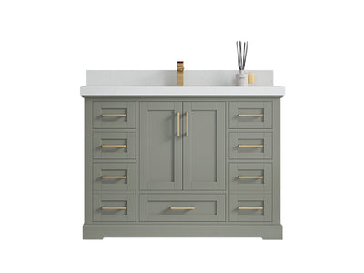 Boston 48 in. W x 22 in. D Single Sink Bathroom Vanity - Willow Bath and Vanity