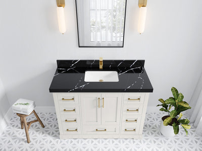 Boston 48 in. W x 22 in. D Single Sink Bathroom Vanity - Willow Bath and Vanity