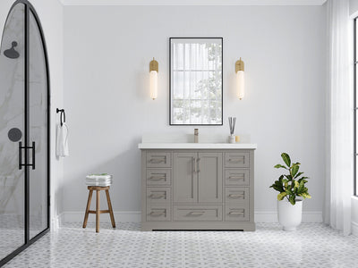 Boston 48 in. W x 22 in. D Single Sink Bathroom Vanity - Willow Bath and Vanity
