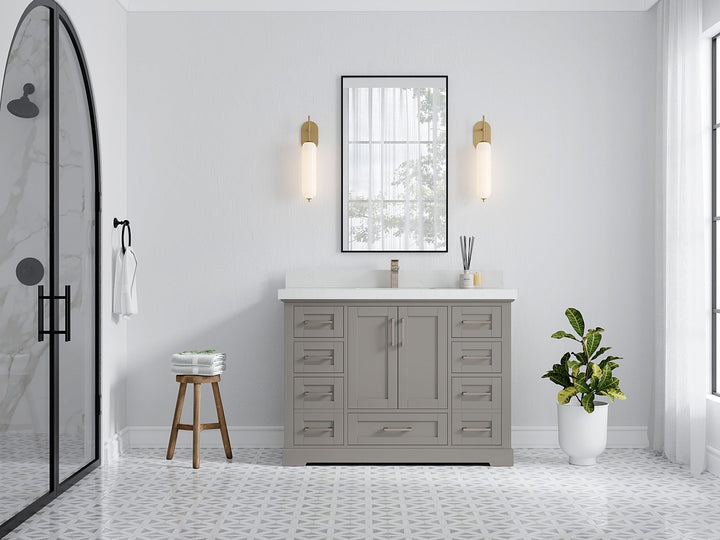 Boston 48 in. W x 22 in. D Single Sink Bathroom Vanity - photo 4