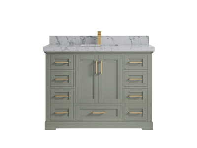 Boston 48 in. W x 22 in. D Single Sink Bathroom Vanity - Willow Bath and Vanity