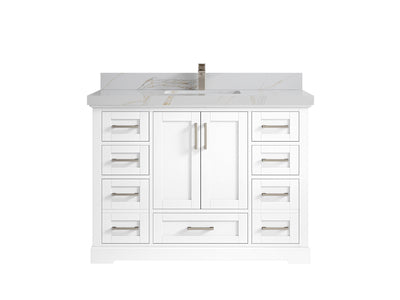Boston 48 in. W x 22 in. D Single Sink Bathroom Vanity - Willow Bath and Vanity