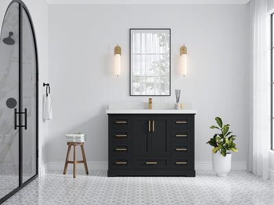 Boston 48 in. W x 22 in. D Single Sink Bathroom Vanity - Willow Bath and Vanity