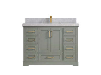 Boston 48 in. W x 22 in. D Single Sink Bathroom Vanity - Willow Bath and Vanity
