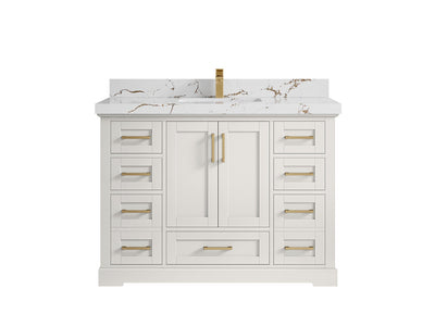 Boston 48 in. W x 22 in. D Single Sink Bathroom Vanity - Willow Bath and Vanity