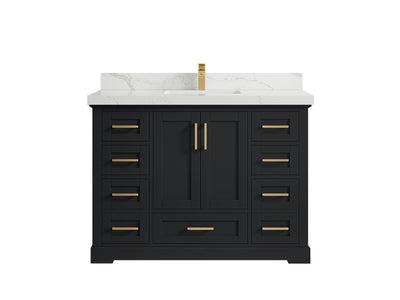 Boston 48 in. W x 22 in. D Single Sink Bathroom Vanity - Willow Bath and Vanity