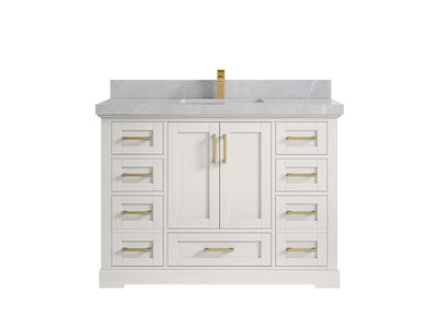 Boston 48 in. W x 22 in. D Single Sink Bathroom Vanity - Willow Bath and Vanity