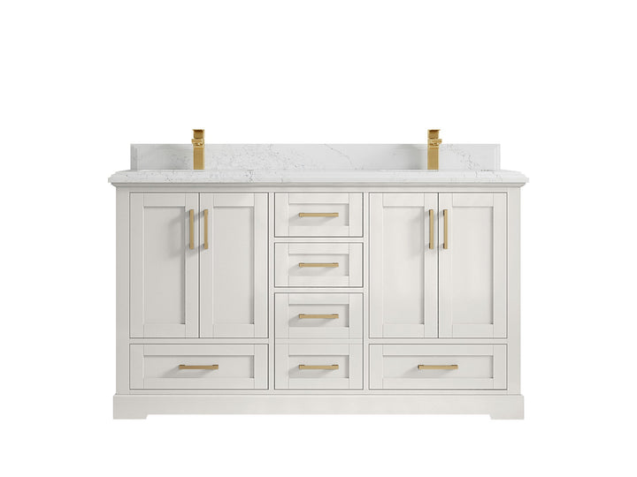 Boston 60 in. W x 22 in. D Double Sink Bathroom Vanity - photo 47