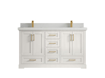 Boston 60 in. W x 22 in. D Double Sink Bathroom Vanity - Willow Bath and Vanity