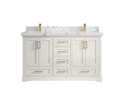 Boston 60 in. W x 22 in. D Double Sink Bathroom Vanity - Willow Bath and Vanity