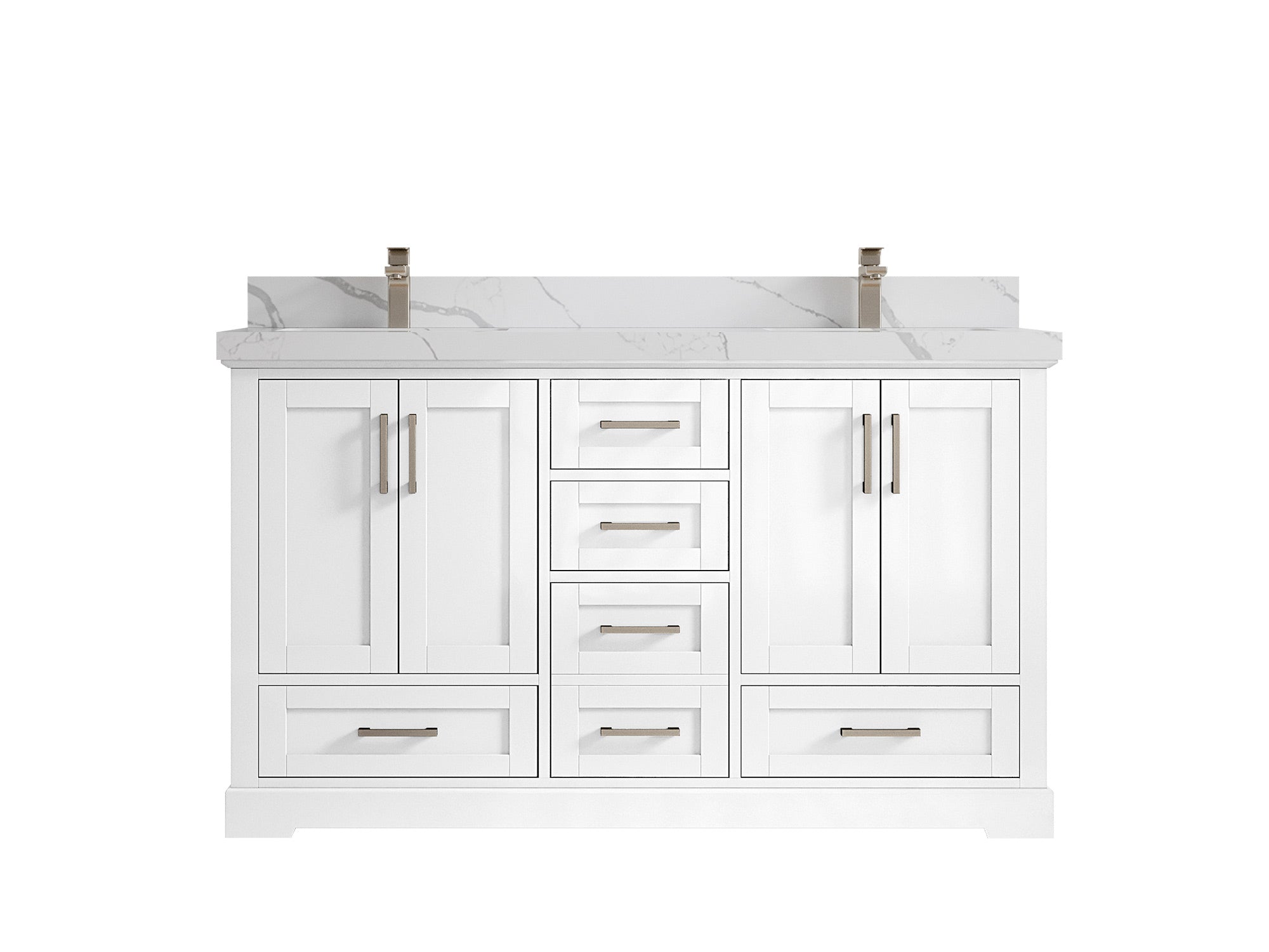 Boston 60 in. W x 22 in. D Double Sink Bathroom Vanity - Willow Bath and Vanity