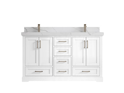 Boston 60 in. W x 22 in. D Double Sink Bathroom Vanity - Willow Bath and Vanity