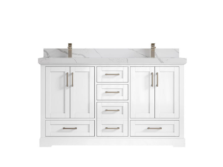 Boston 60 in. W x 22 in. D Double Sink Bathroom Vanity - photo 21