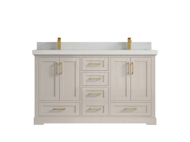 Boston 60 in. W x 22 in. D Double Sink Bathroom Vanity - photo 15