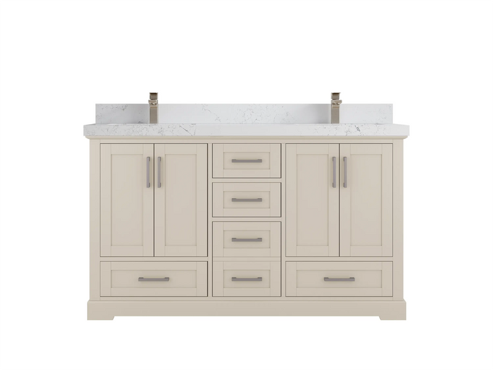 Boston 60 in. W x 22 in. D Double Sink Bathroom Vanity - photo 24