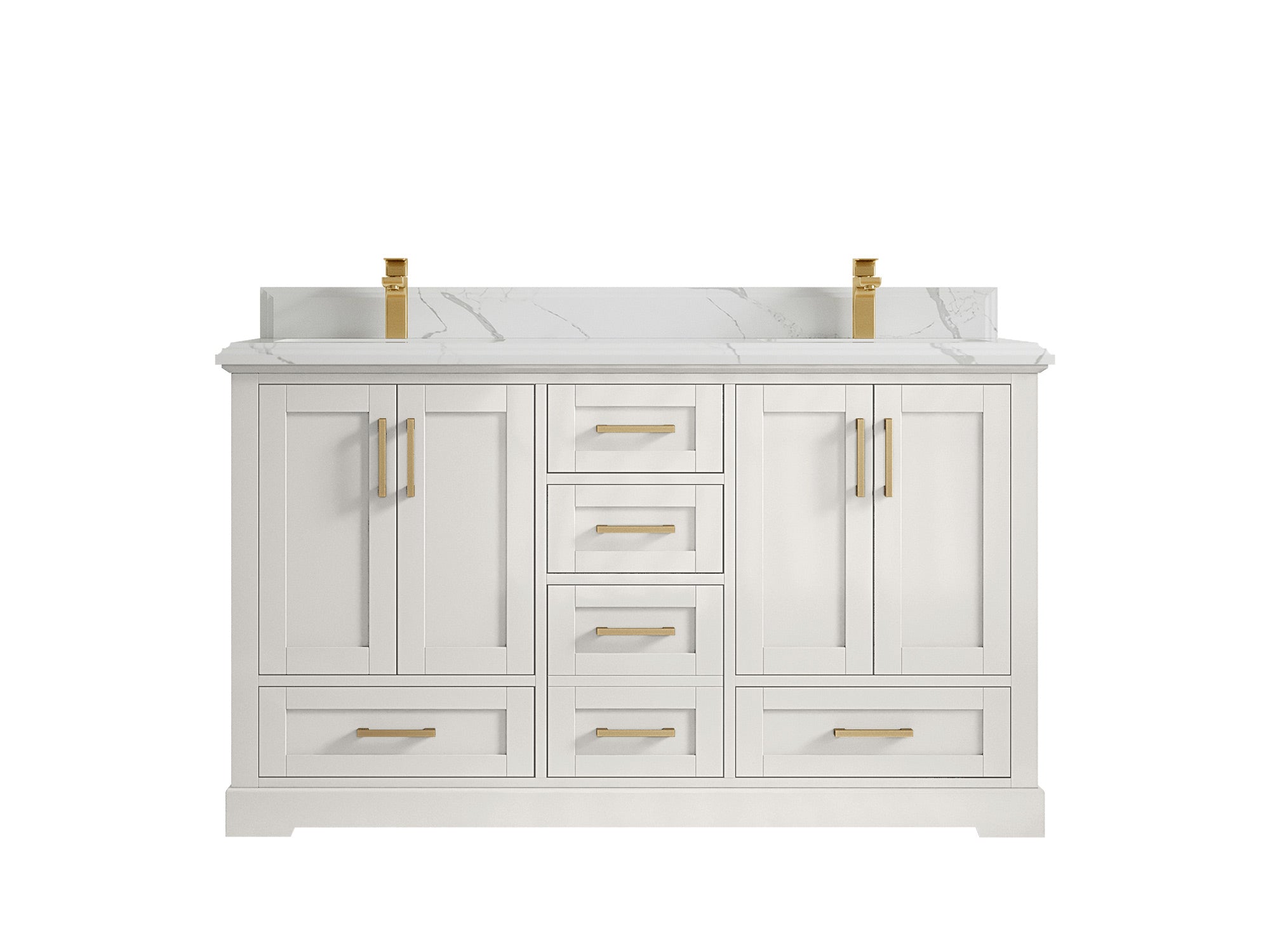 Boston 60 in. W x 22 in. D Double Sink Bathroom Vanity - Willow Bath and Vanity