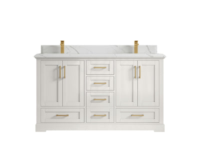 Boston 60 in. W x 22 in. D Double Sink Bathroom Vanity - Willow Bath and Vanity