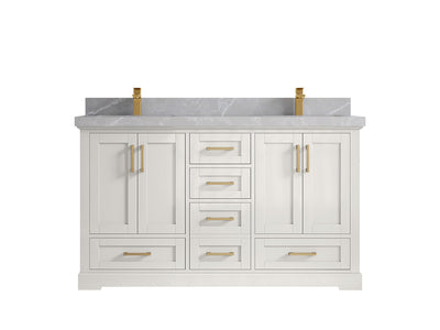 Boston 60 in. W x 22 in. D Double Sink Bathroom Vanity - Willow Bath and Vanity