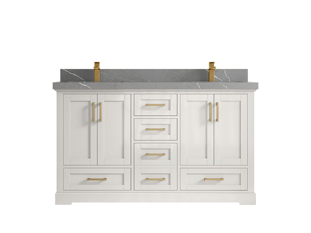 Boston 60 in. W x 22 in. D Double Sink Bathroom Vanity - Willow Bath and Vanity