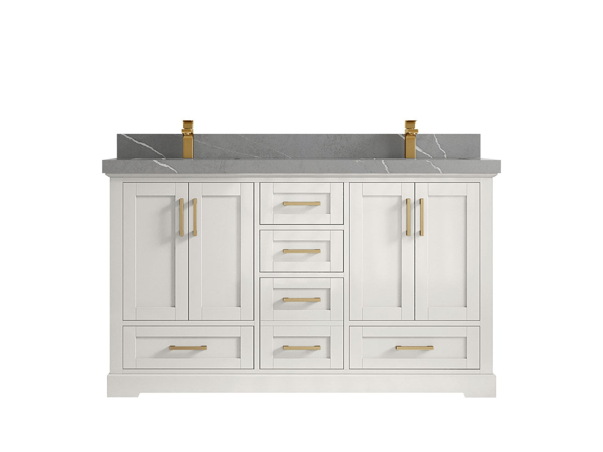 Boston 60 in. W x 22 in. D Double Sink Bathroom Vanity - Willow Bath and Vanity