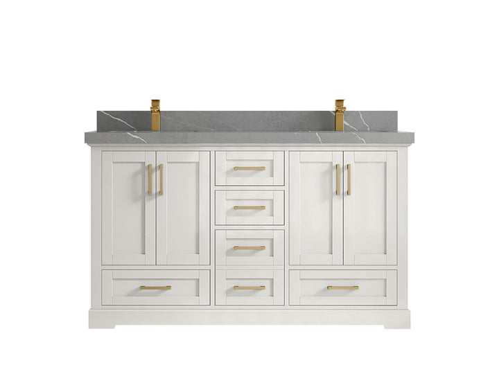Boston 60 in. W x 22 in. D Double Sink Bathroom Vanity - photo 33