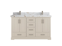 Boston 60 in. W x 22 in. D Double Sink Bathroom Vanity - photo 28