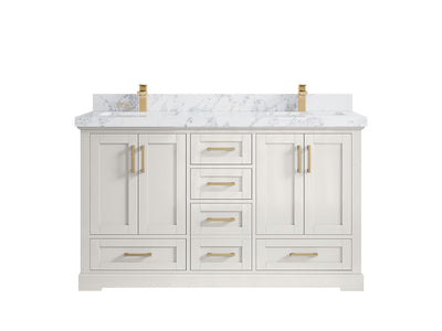 Boston 60 in. W x 22 in. D Double Sink Bathroom Vanity - Willow Bath and Vanity