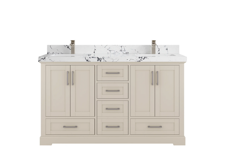 Boston 60 in. W x 22 in. D Double Sink Bathroom Vanity - photo 29
