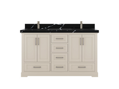 Boston 60 in. W x 22 in. D Double Sink Bathroom Vanity - photo 15