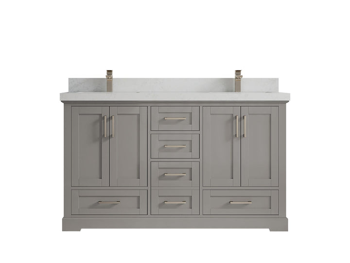 Boston 60 in. W x 22 in. D Double Sink Bathroom Vanity - photo 16
