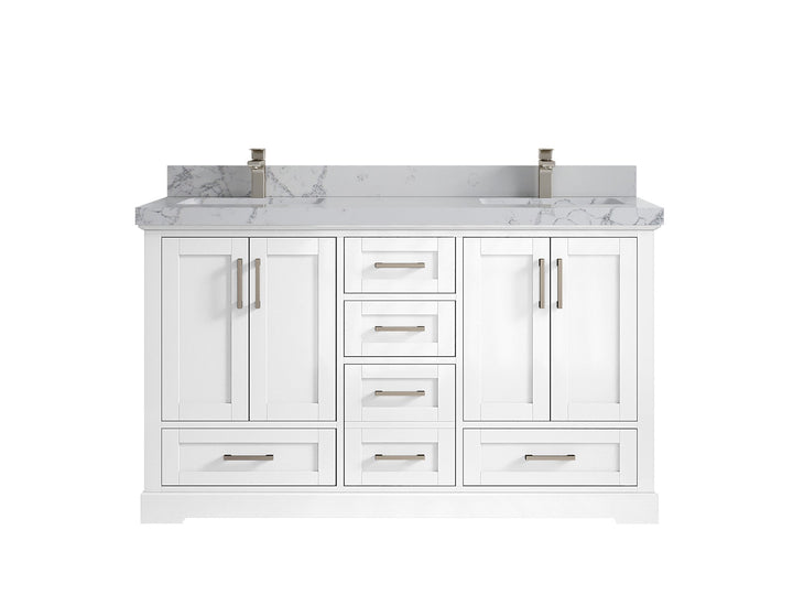 Boston 60 in. W x 22 in. D Double Sink Bathroom Vanity - photo 41