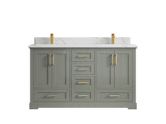 Boston 60 in. W x 22 in. D Double Sink Bathroom Vanity - photo 44
