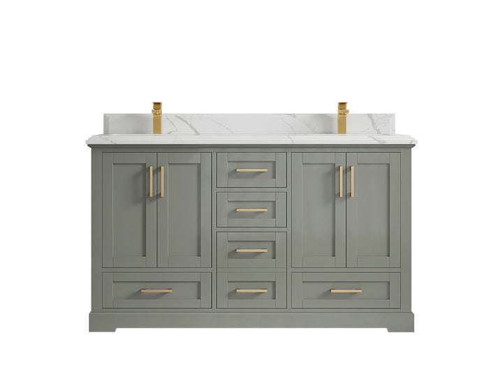Boston 60 in. W x 22 in. D Double Sink Bathroom Vanity - photo 44