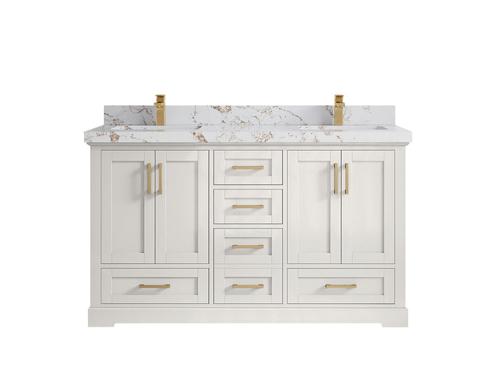 Boston 60 in. W x 22 in. D Double Sink Bathroom Vanity - photo 37