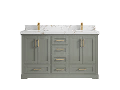 Boston 60 in. W x 22 in. D Double Sink Bathroom Vanity - photo 34