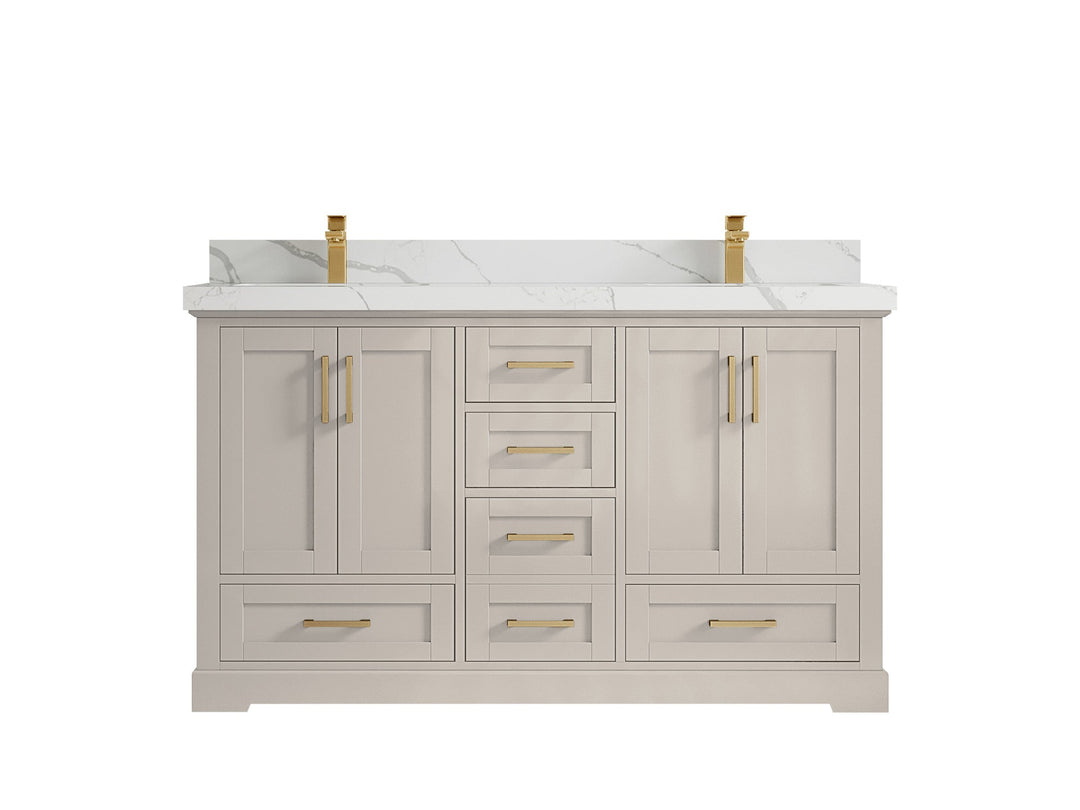 Boston 60 in. W x 22 in. D Double Sink Bathroom Vanity - Willow Bath and Vanity