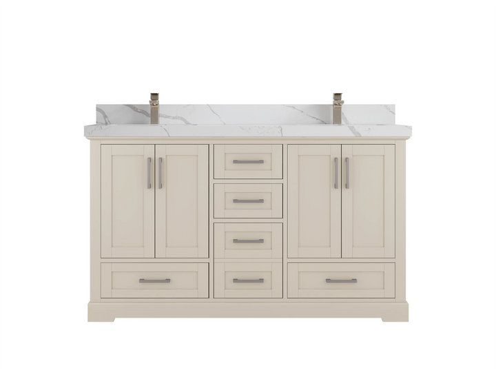 Boston 60 in. W x 22 in. D Double Sink Bathroom Vanity - photo 17