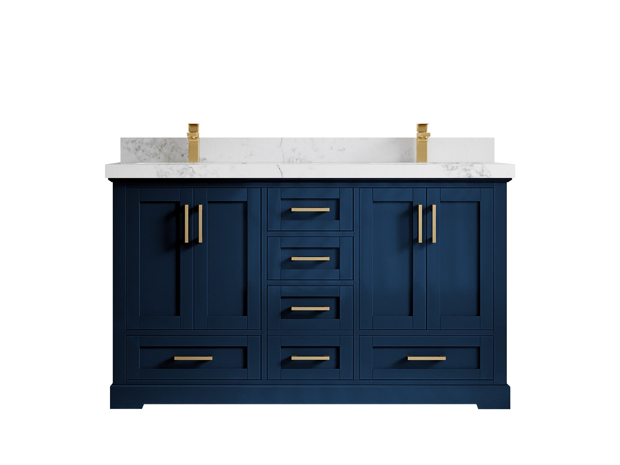 Boston 60 in. W x 22 in. D Double Sink Bathroom Vanity - Willow Bath and Vanity